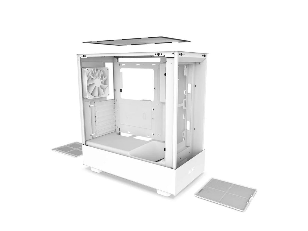 White SGCC Steel Tempered Glass ATX Computer Case X65004