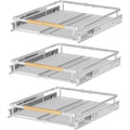 3 Packs Stainless Steel Expandable Slide Out Storage Drawers N418