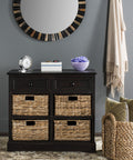 Brown Wicker Basket Storage Unit U952177