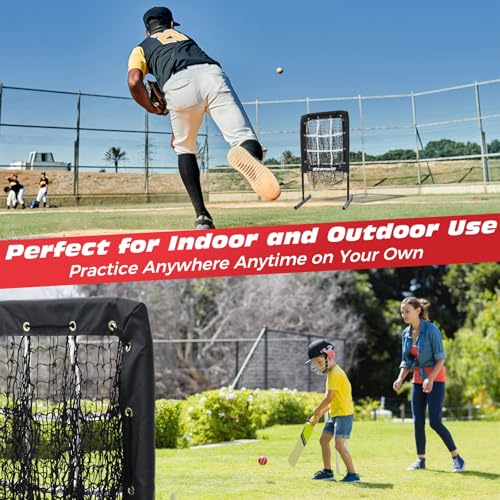 9 Hole Baseball Softball Pitching Net with Strike Zone B38526