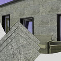 Stone Veneer Wall Panels, Extra Large 3 x 2 ft Tiles, Real Stone, Indian Autumn Rustic, Single Panel, Covers 5.8 sq ft Y434