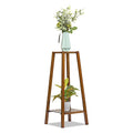 Brown Bamboo 4 Shelves Plant Stand X863805
