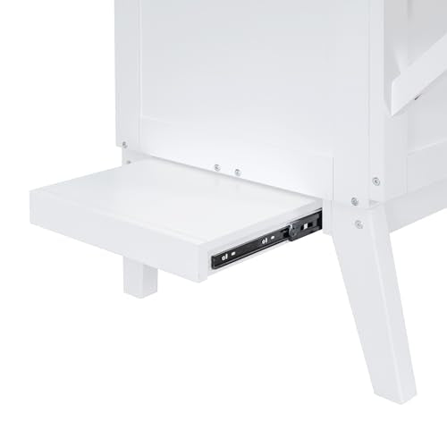 Queen Size Solid Wood Murphy Bed with USB Port and Removable Shelves B73852