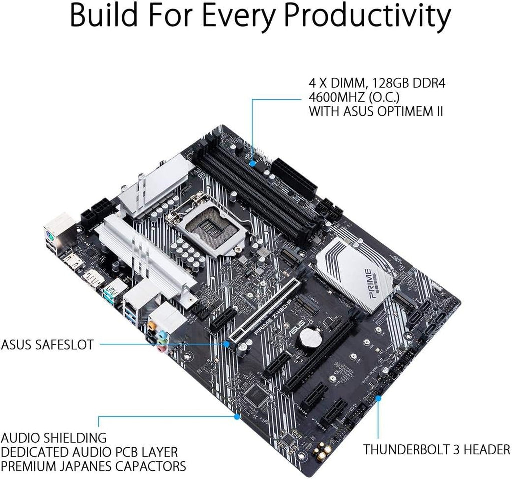 ASUS Prime Z490-P LGA 1200 ATX Motherboard Y22173