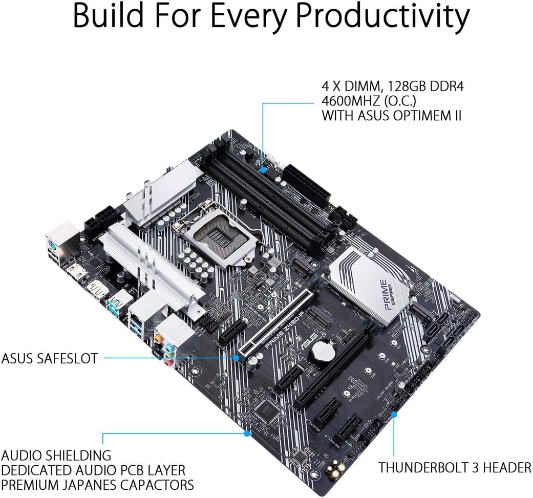ASUS Prime Z490-P LGA 1200 ATX Motherboard Y22173