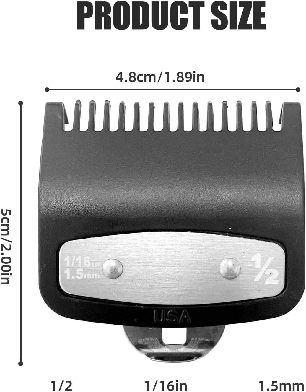 1/2" Metal Clipper Guard 1.5mm S2542