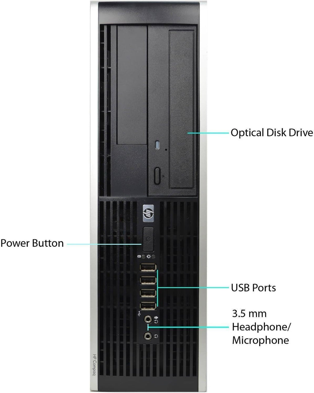 Small Form Factor Desktop Computer Intel Core i5-3470 3.2GHz Quad-Core 8GB RAM 500GB SATA Windows 10 Pro 64-Bit O587067