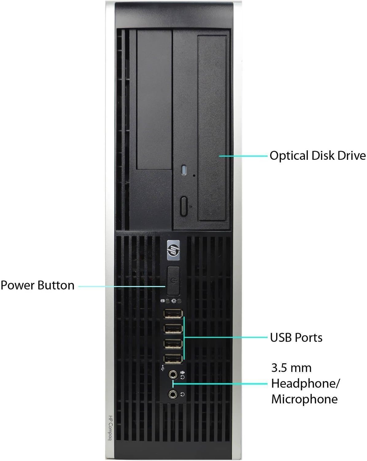 Small Form Factor Desktop Computer Intel Core i5-3470 3.2GHz Quad-Core 8GB RAM 500GB SATA Windows 10 Pro 64-Bit O587067