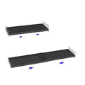 White Large Set of 2 Expandable Closet Shelf Organizer W9975