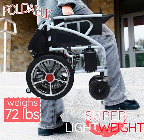 Foldable Power Wheelchair with Dual Motor (Red) B737949