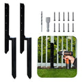 40 Inch Heavy Duty Steel Fence Post Repair Stakes, 2 Pack R694840