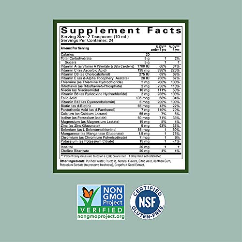 8 Fl Oz Liquid Multivitamin and Mineral Supplement (Pack of 2) L52151