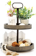 2 Tier Wooden Tray Stand F92760