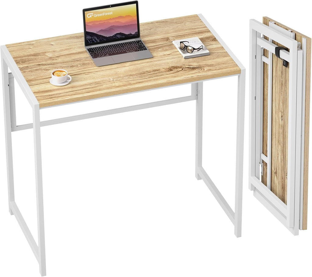31.5 in Folding Desk with Storage Shelf A762