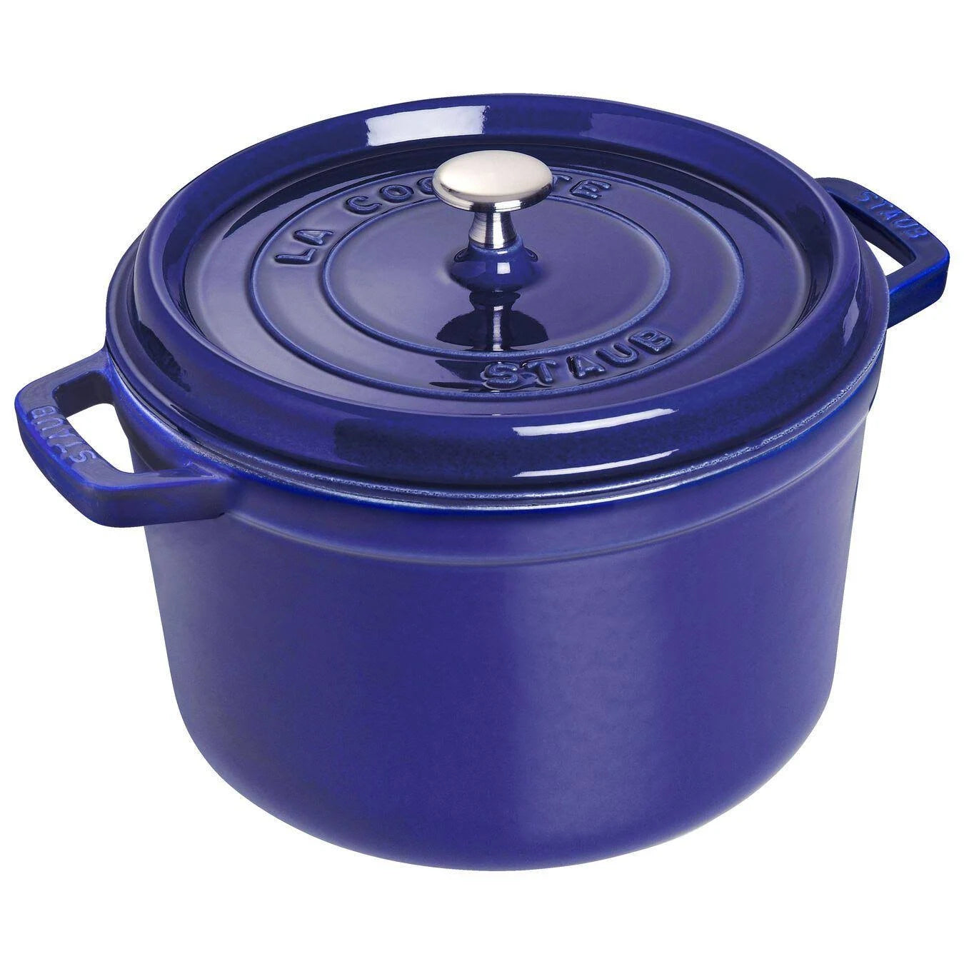 Dark Blue 5 Quart Round Tall Dutch Oven O401