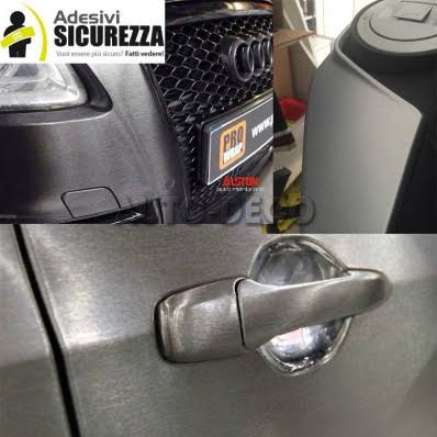 Brushed Gunmetal Aluminium Car Vinyl Wrap Film 152cm x 100cm Silver Brushed Aluminium S311488