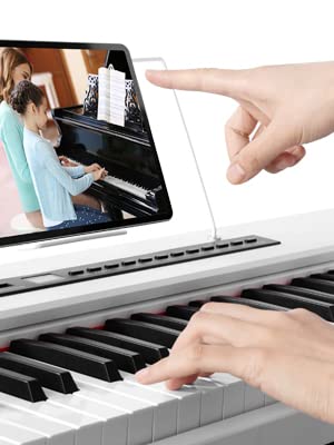 Black 88 Key Weighted Hammer Action Digital Piano with Stand, Sustain Pedal Q7167