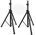 PA Speaker Stands, Heavy-Duty Tripod, Adjustable Height, Pack of 2 M40318