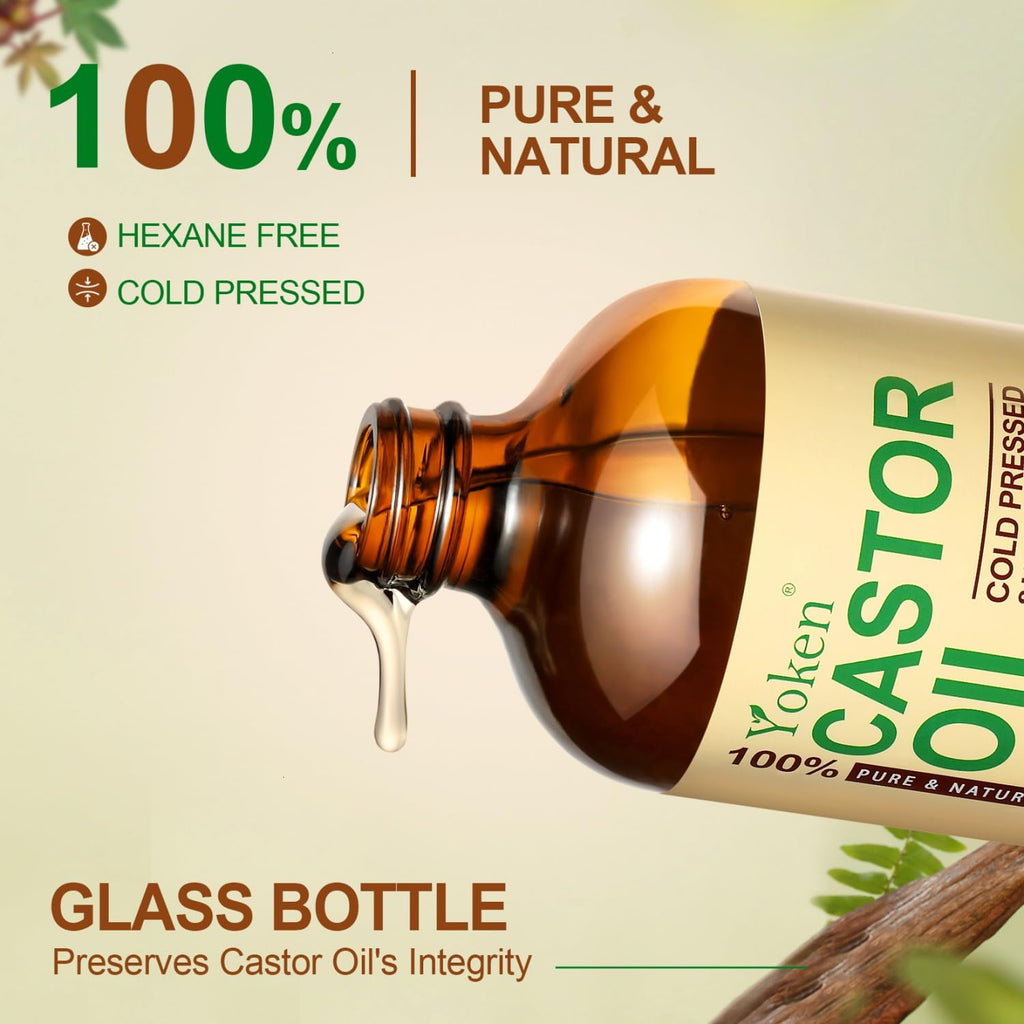 16 fl oz 100% Natural Cold Pressed Castor Oil E51622