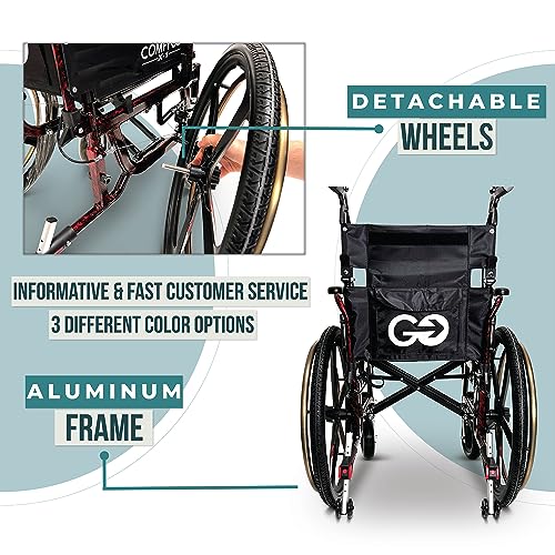 Black Self Propelled Wheelchair 17.5" Seat Width T87360