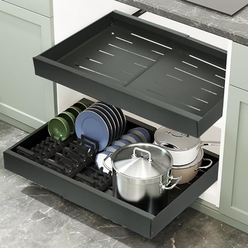 Gray Expandable Heavy Duty Slide Out Drawers H438318