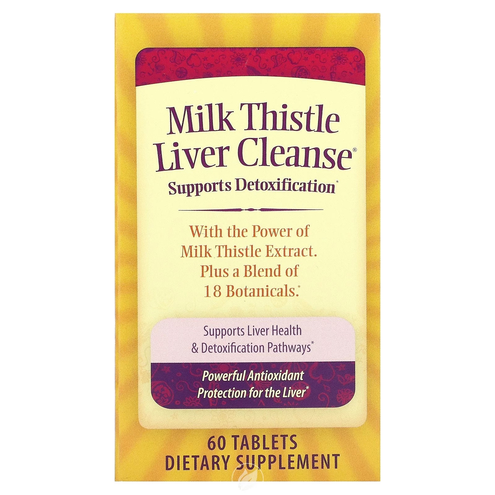 60 Capsules Milk Thistle Liver Cleanse M67178
