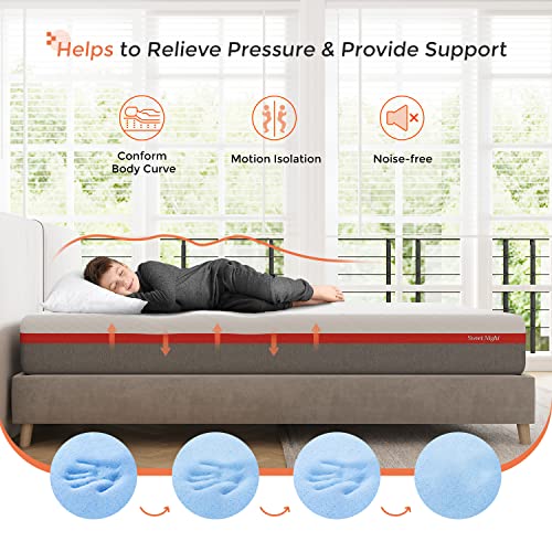 King Size 10 Inch Cooling Gel Memory Foam Mattress O92423