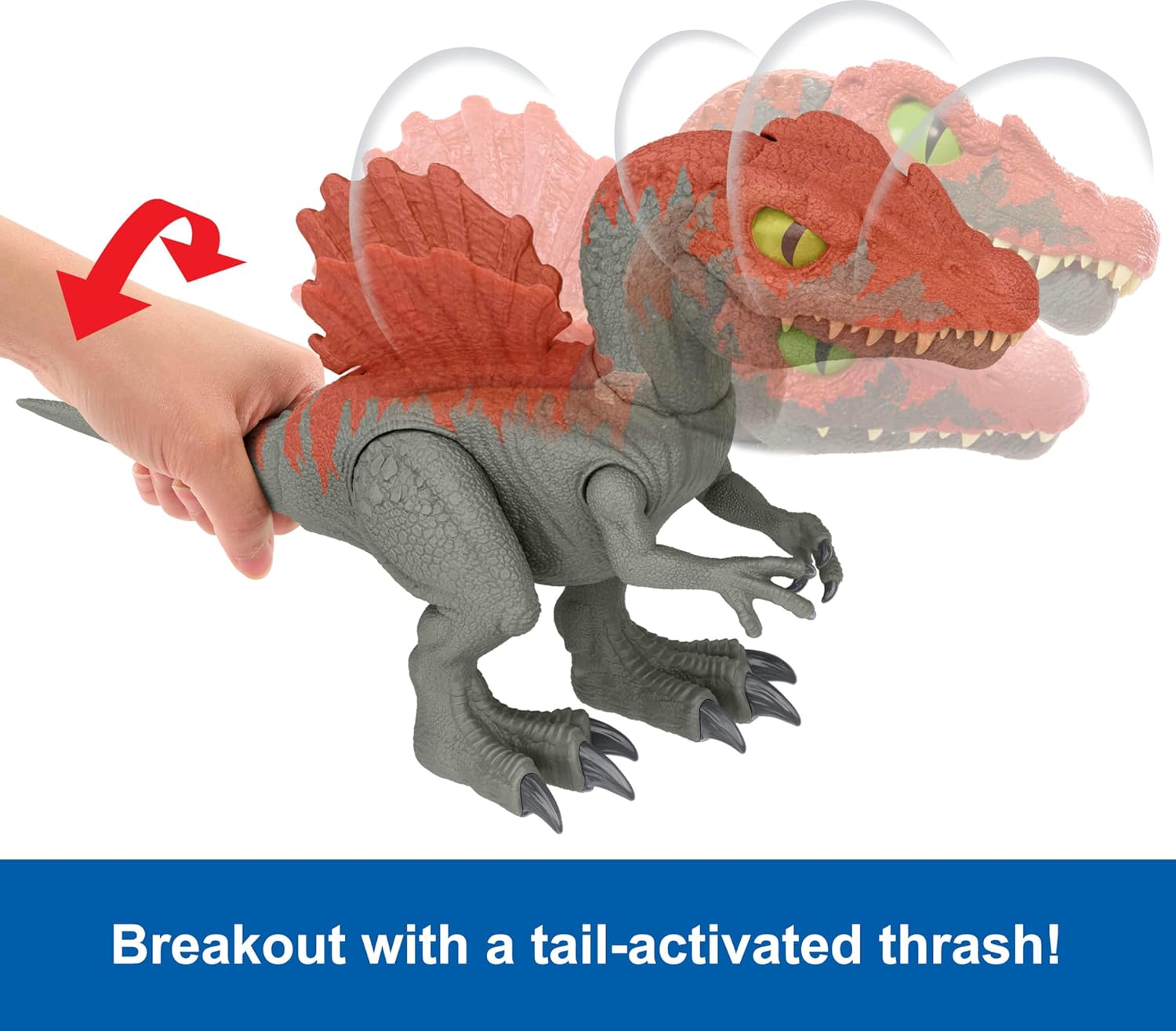 Spinosaurus Dinosaur Action Figure & Sand & Gel & Dough M7725
