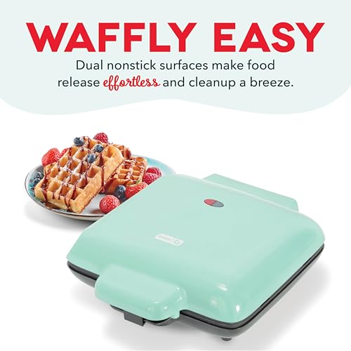 Aqua 4 Inch Non-stick Mini Waffle Maker W691815