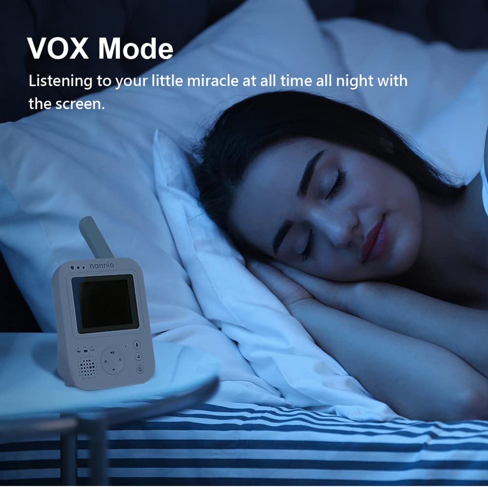 Video Baby Monitor with Camera and Audio, Auto Night Vision, Non-WiFi B560