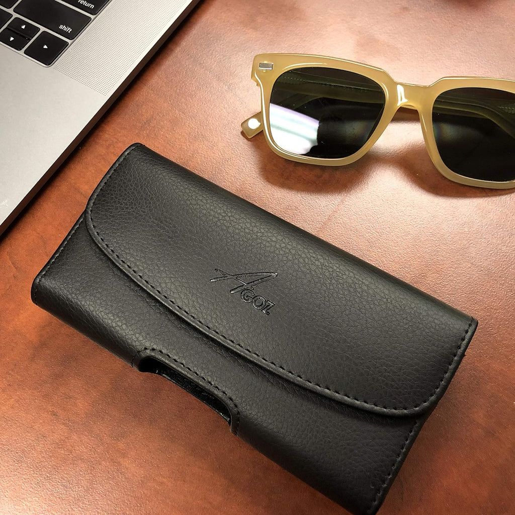 Leather Cell Phone Pouch with Belt Clip C92927