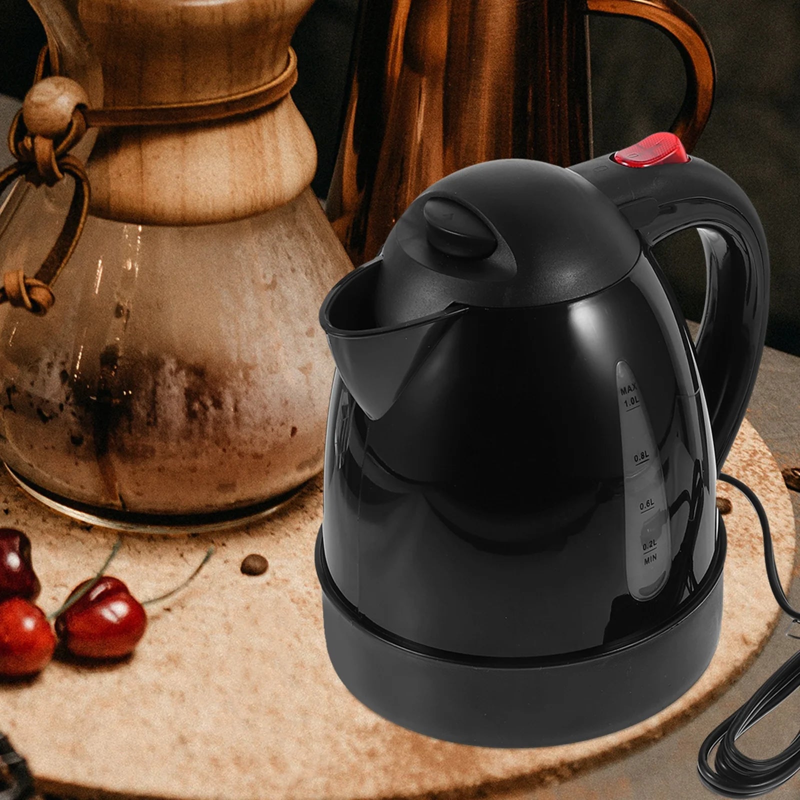 Car Hot Water Kettle Automatic Power-off Food Grade Electric Tea Boiler G1276