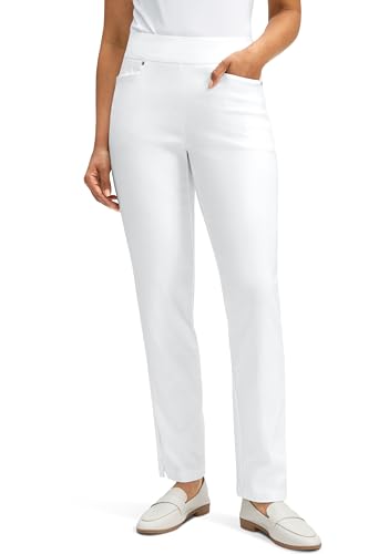Women's High Waisted Stretch Straight Leg Golf Pants with 3 Pockets A7346