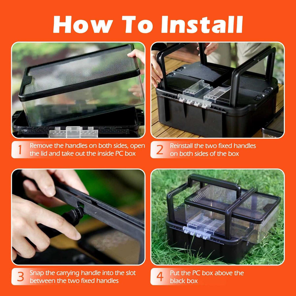 Small Pet Carrier Cage with Tweezer Bowl G127