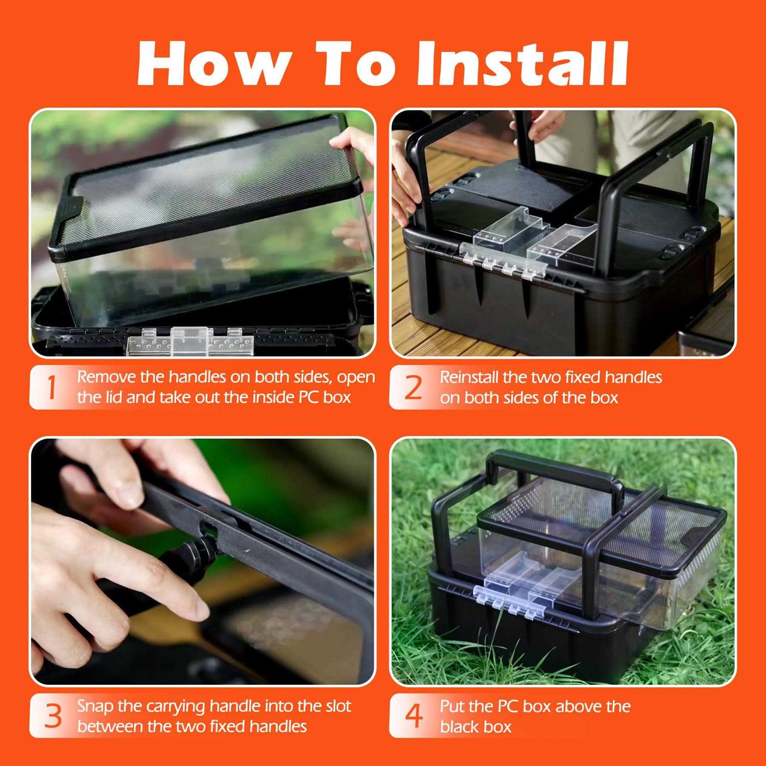 Small Pet Carrier Cage with Tweezer Bowl G127