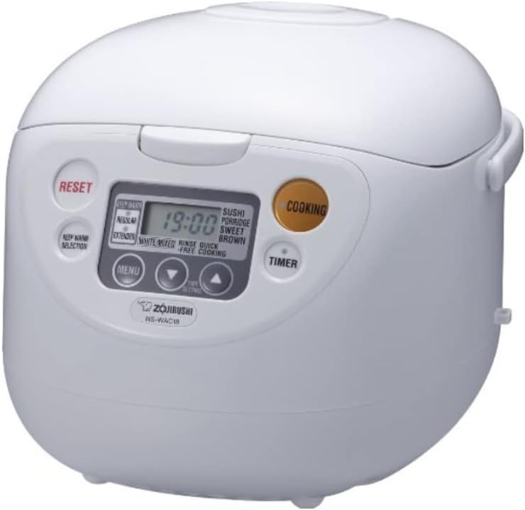 10-Cup Micom Rice Cooker and Warmer with Rice Container Bin U401516