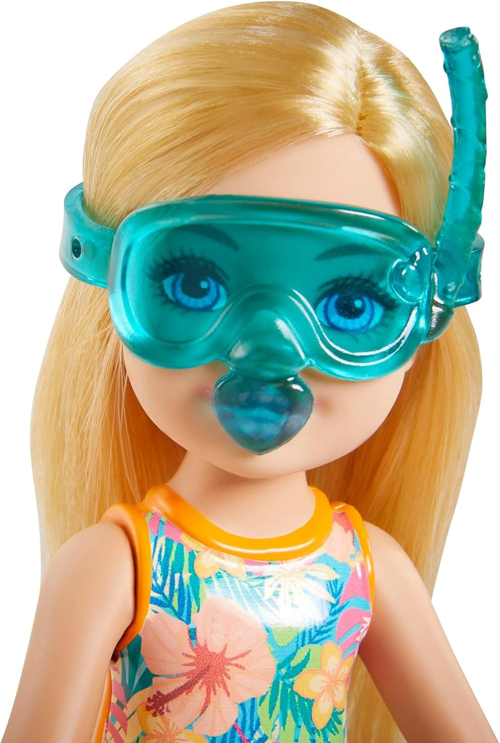 Chelsea Doll (Blonde, 6-in) with Jungle Pet, Floatie and Accessories Playset D471