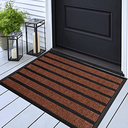Extra Durable Door Mat (30" x 17", Bright Brown) H3271