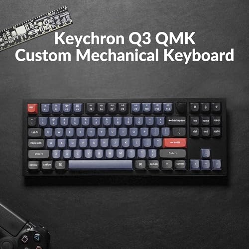 Black TKL Mechanical Keyboard with Knob W29234