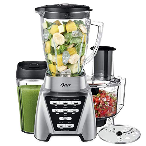 Metallic Grey Blender with Jar and Food Processor attachment A646