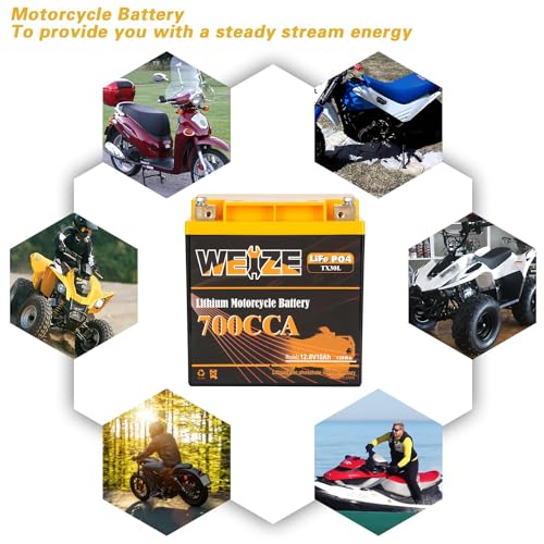 12V 10AH Lithium Motorcycle Battery Y6526