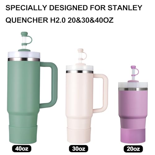 8 Piece Silicone Spill Proof Stopper Set and Protective Boot Including Straw Cover Cap S8469