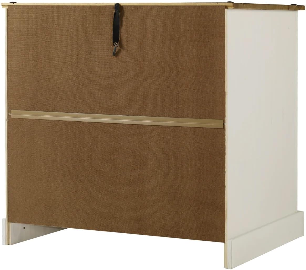 White Distressed Wood Buffet Sideboard K4368