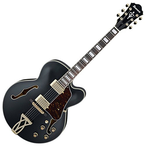 Black Flat Hollow Body Electric Guitar O918