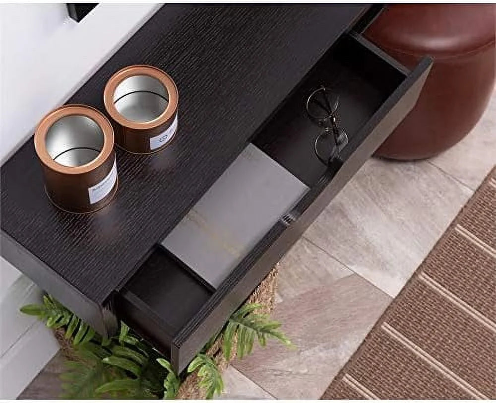 Cappuccino Wood Floating TV Stand T935568