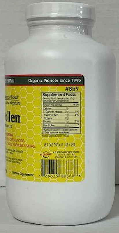 Low Moisture Bee Pollen Whole Granules 16 oz N262