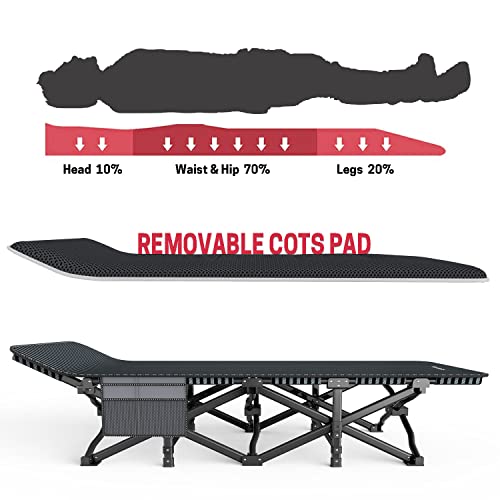 Camping Cot with Cushion and Carry Bag N713