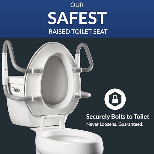 Raised Toilet Seat with Handles R4038
