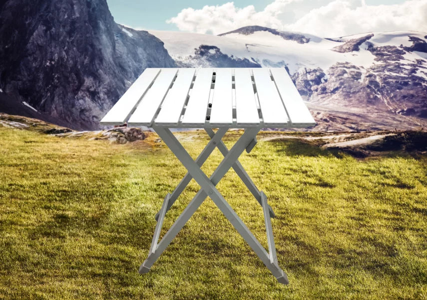 Silver Aluminum Camping Table P590