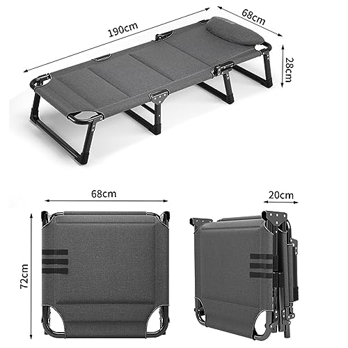 Portable Folding Camping Cot with Pillow P382324
